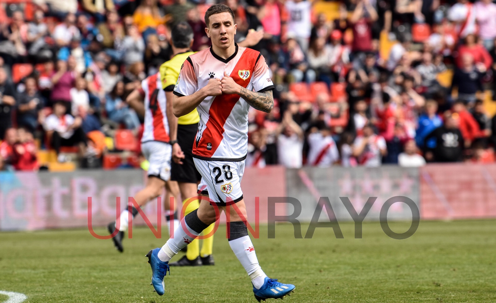 Joni Montiel se estrena como goleador en el Rayo Vallecano - Unión Rayo